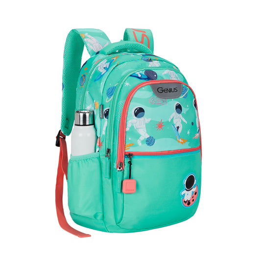 Genius By Safari Astroplay 27L Backpack for Boys & Girls - TEAL