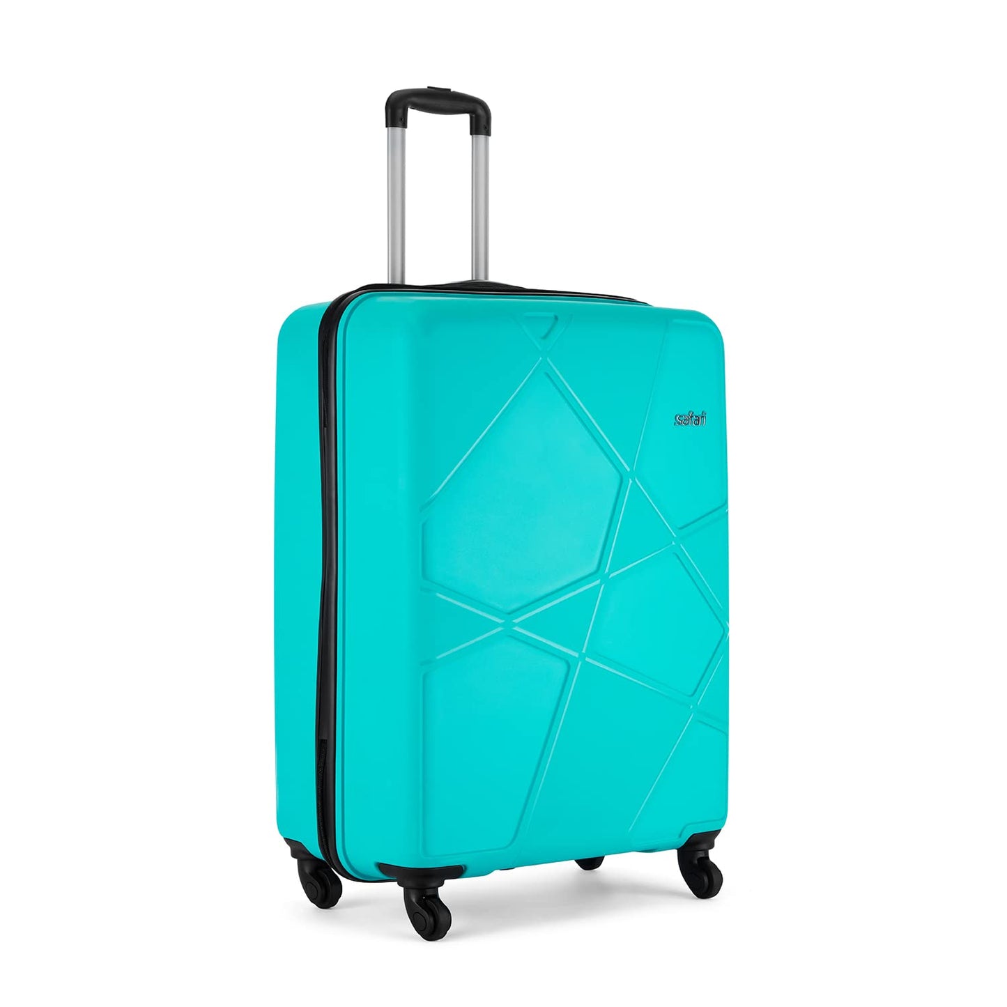 Safari Pentagon Cyan Trolley Bags with 360° Wheels