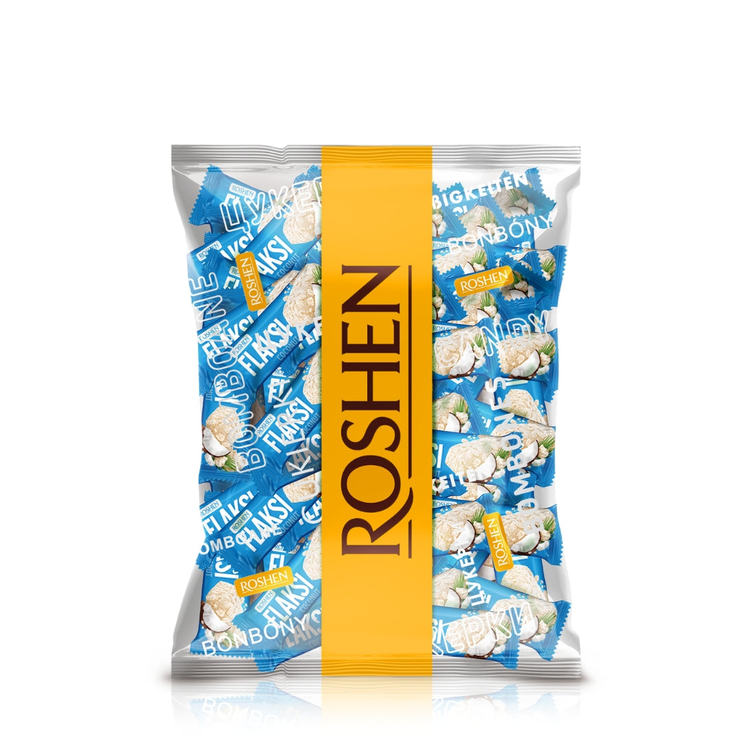 Roshen Flaksi Coconut Sweets With Wafer Flakes 500 G