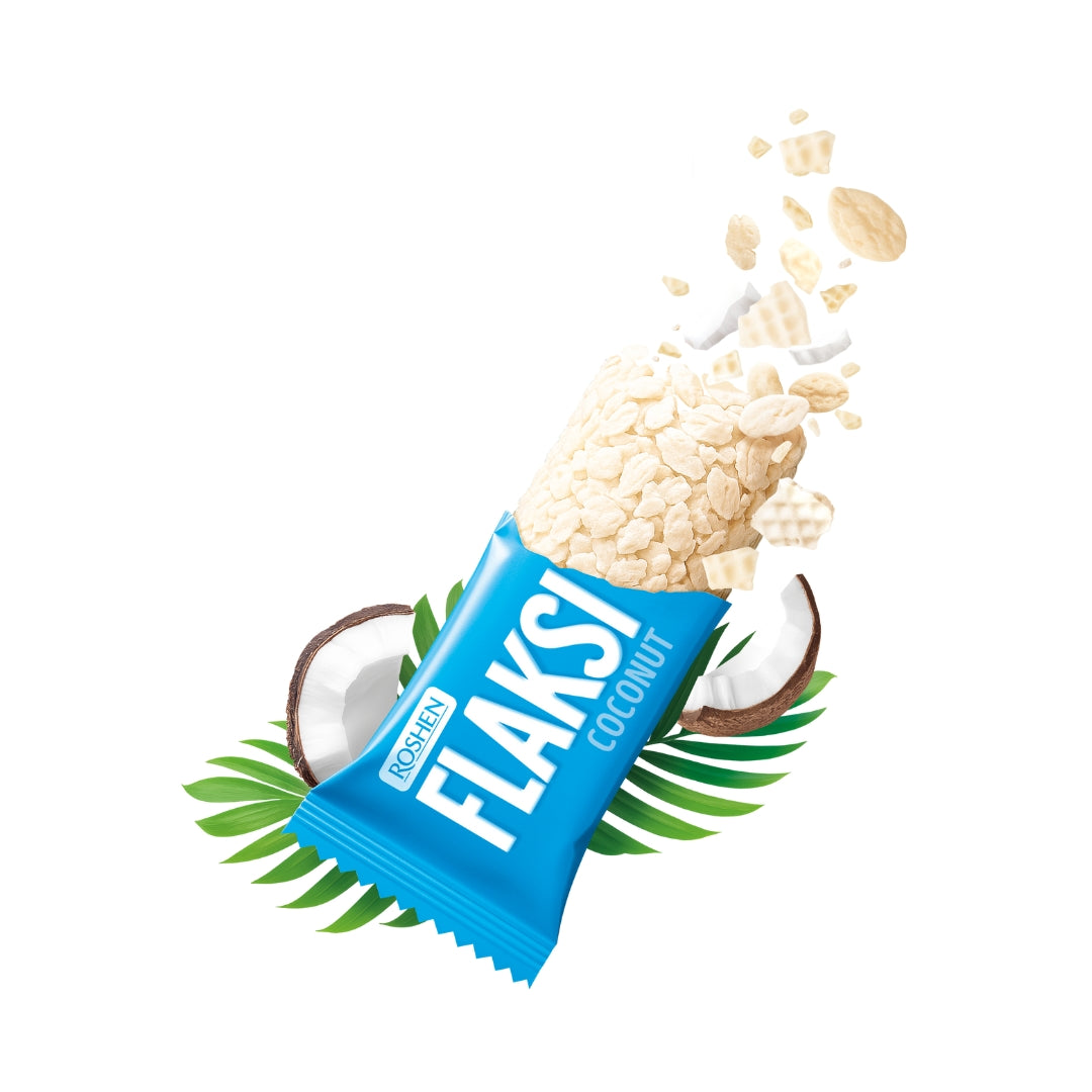 Roshen Flaksi Coconut Sweets With Wafer Flakes 500 G