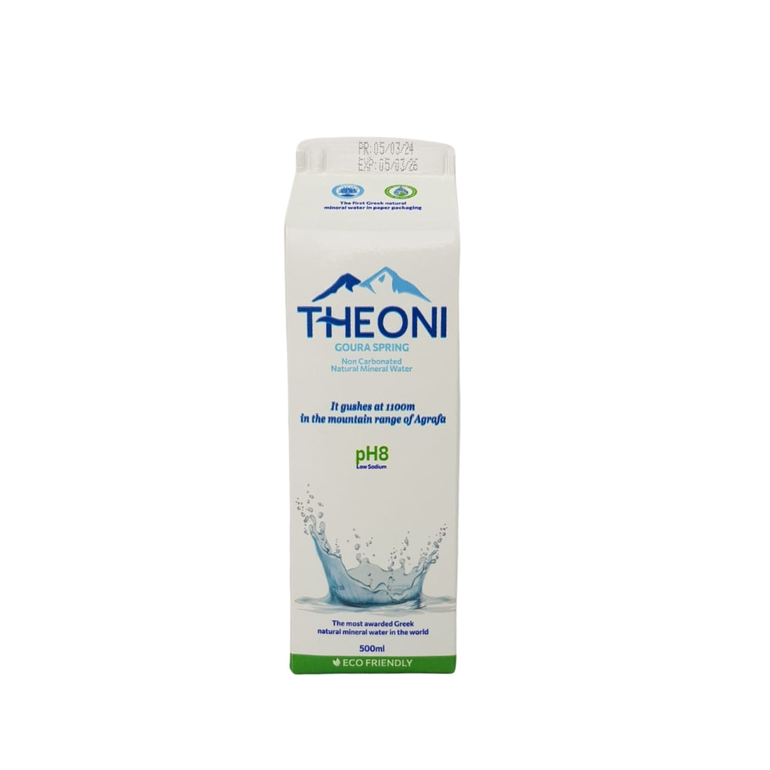 Theoni Natural Mineral Water Tetra Pack - 500 ML x 15 Pcs