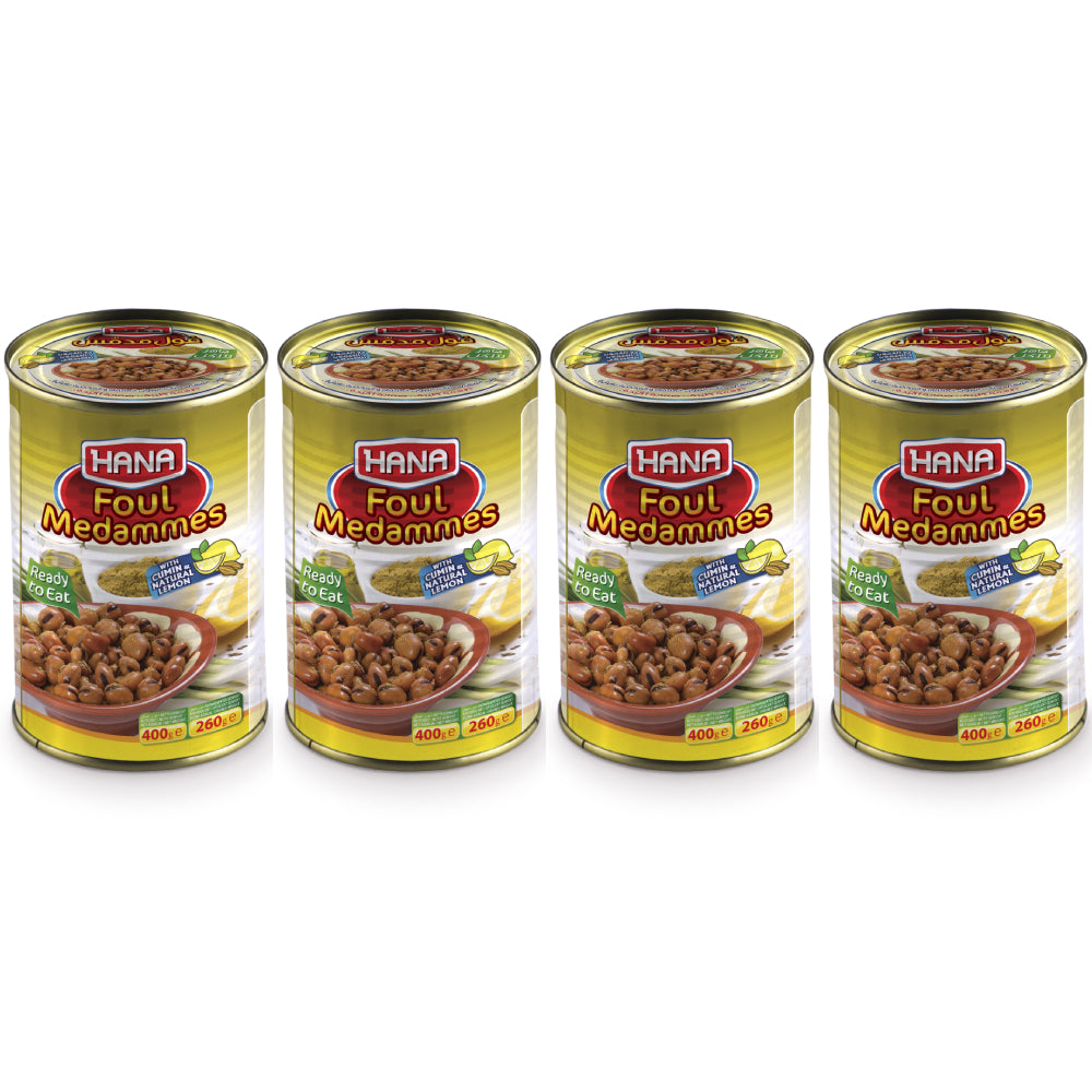 Hana Foul Medammes With Cumin & Natural Lemon 4 x 400g