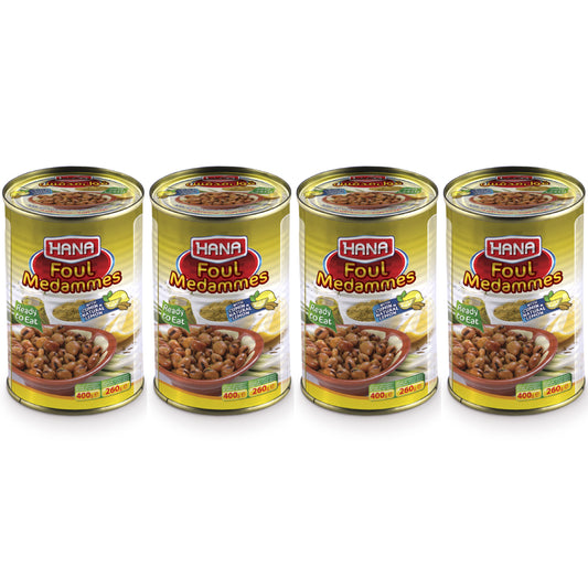 Hana Foul Medammes With Cumin & Natural Lemon 4 x 400g