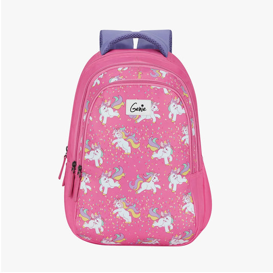 Genie By Safari Unicorn 27L Pink Juniors Backpack With Easy Access Pockets
