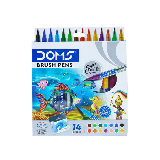 Doms Brush Pens Display Box - 14 Shades