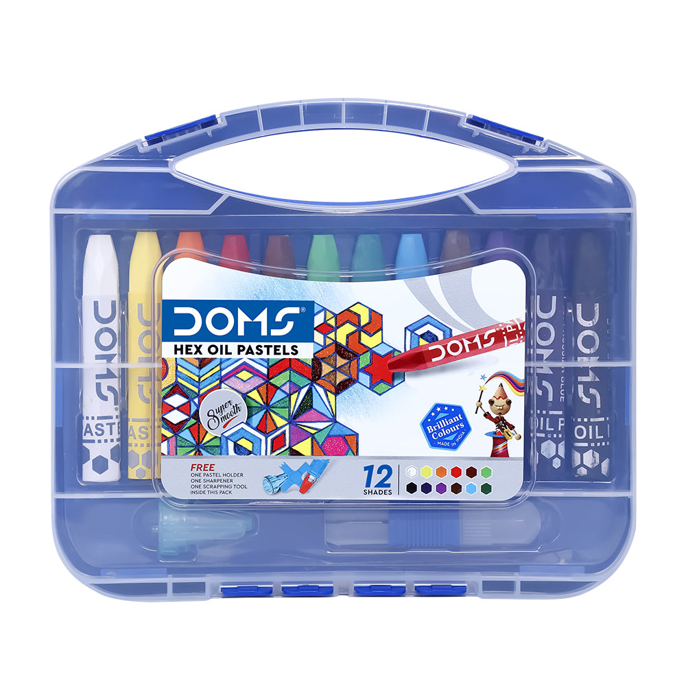 Doms Oil Pastels Hexagonal -  12 Shades