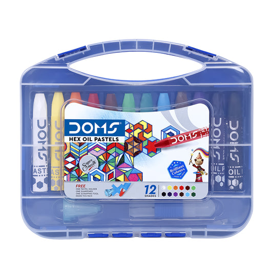 Doms Oil Pastels Hexagonal -  12 Shades