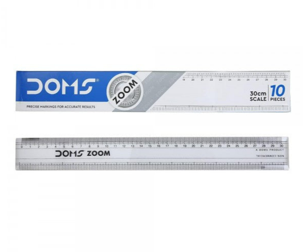 Doms Zoom Scale 30 Cms Pouch - 1 Pc