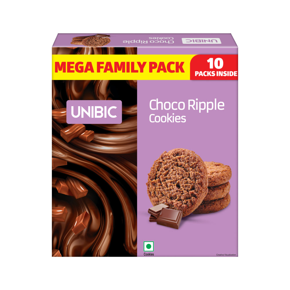 Unibic Choco Ripple Cookies 600g - Family Pack