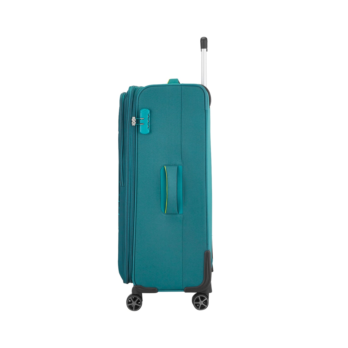 Safari Crystal Teal Trolley Bag with Dual Wheels