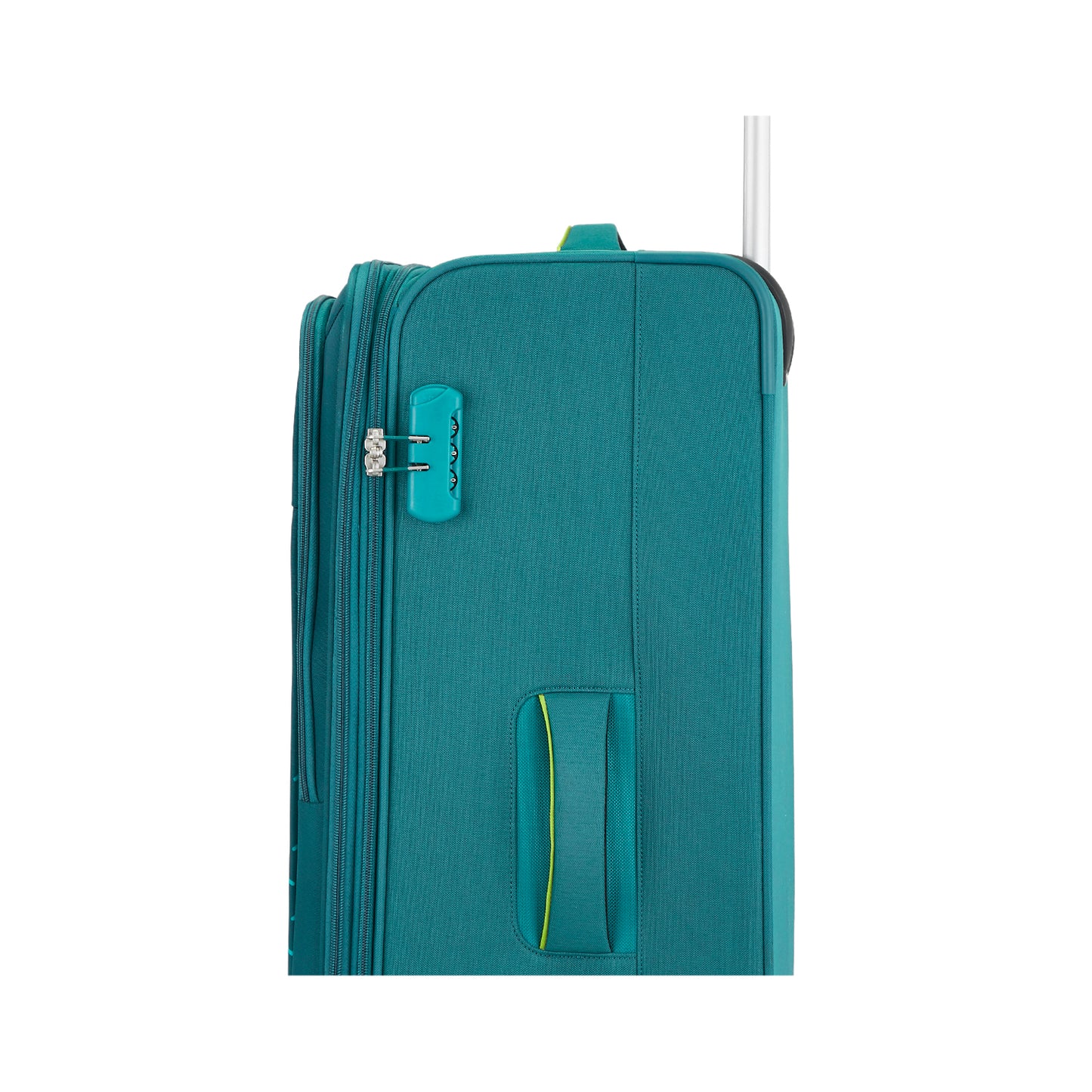 Safari Crystal Teal Trolley Bag with Dual Wheels