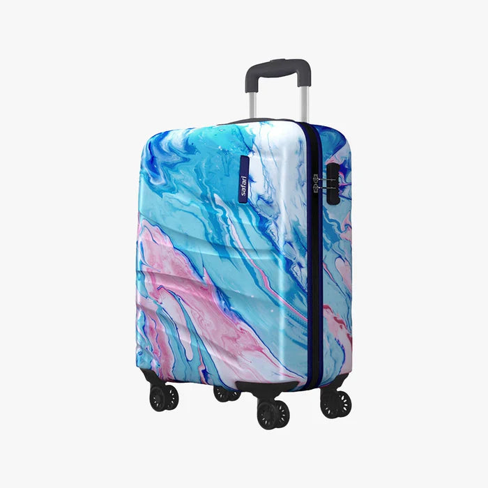 Safari Hue Set of 3 Printed Trolley Bags with Dual Wheels
