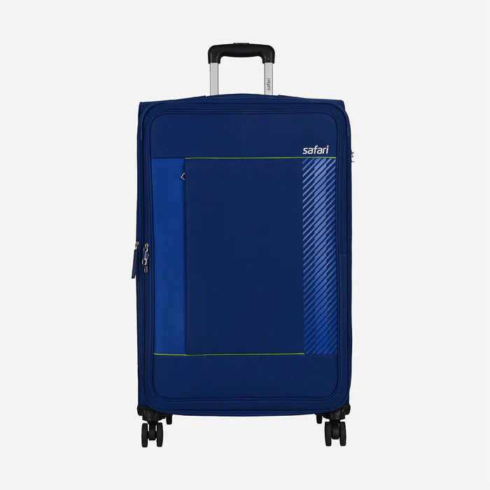 Safari Penta Blue Trolley Bag with Dual Wheels