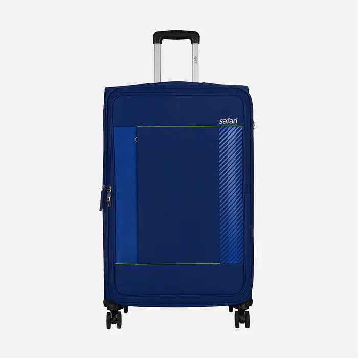 Safari Penta Blue Trolley Bag with Dual Wheels