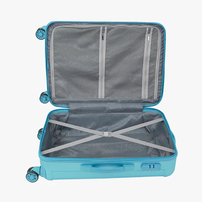 Safari Linea Set of 3 Spearmint Trolley Bags with Dual Wheels