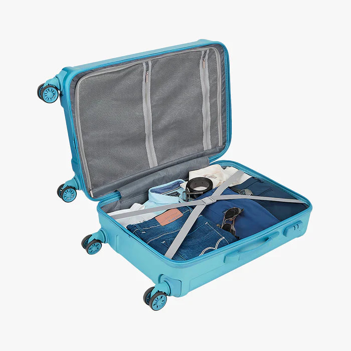 Safari Linea Set of 3 Spearmint Trolley Bags with Dual Wheels
