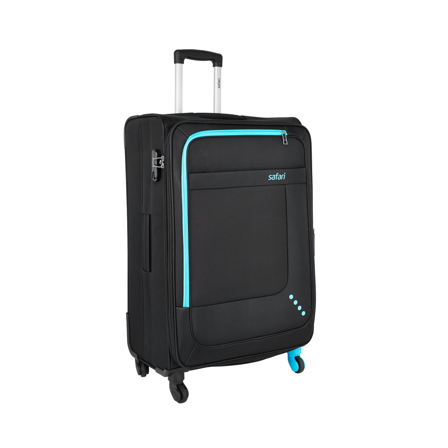 Safari Star Black Trolley Bags with 360° Wheels