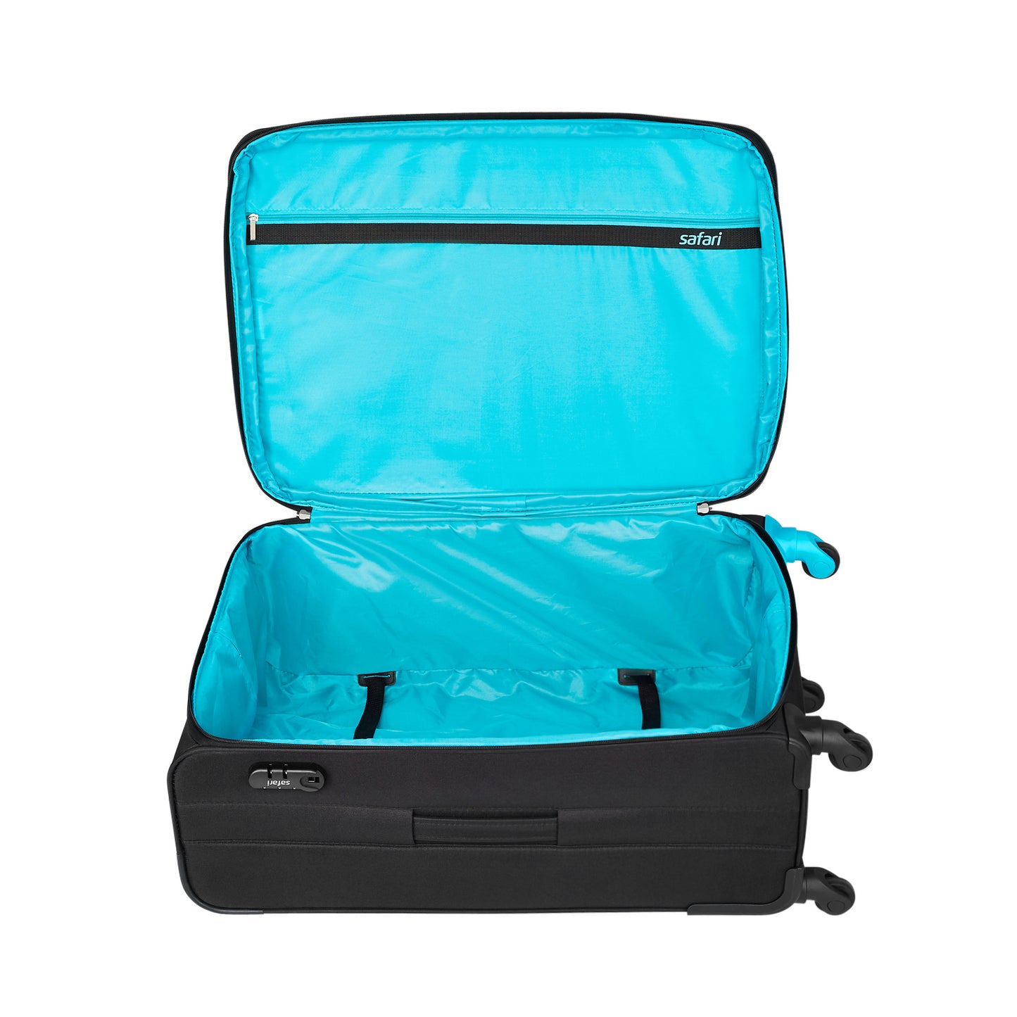 Safari Star Black Trolley Bags with 360° Wheels