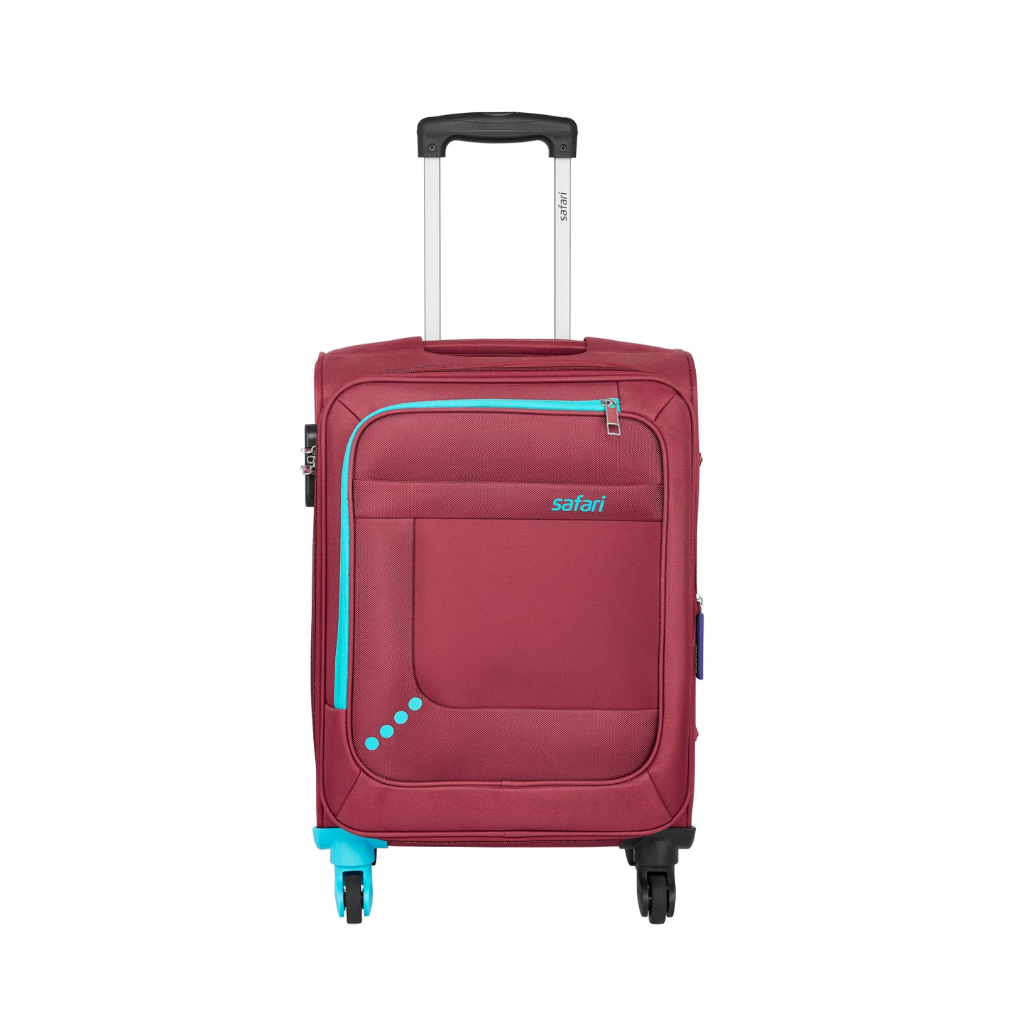 Safari Star Red Trolley Bags with 360° Wheels