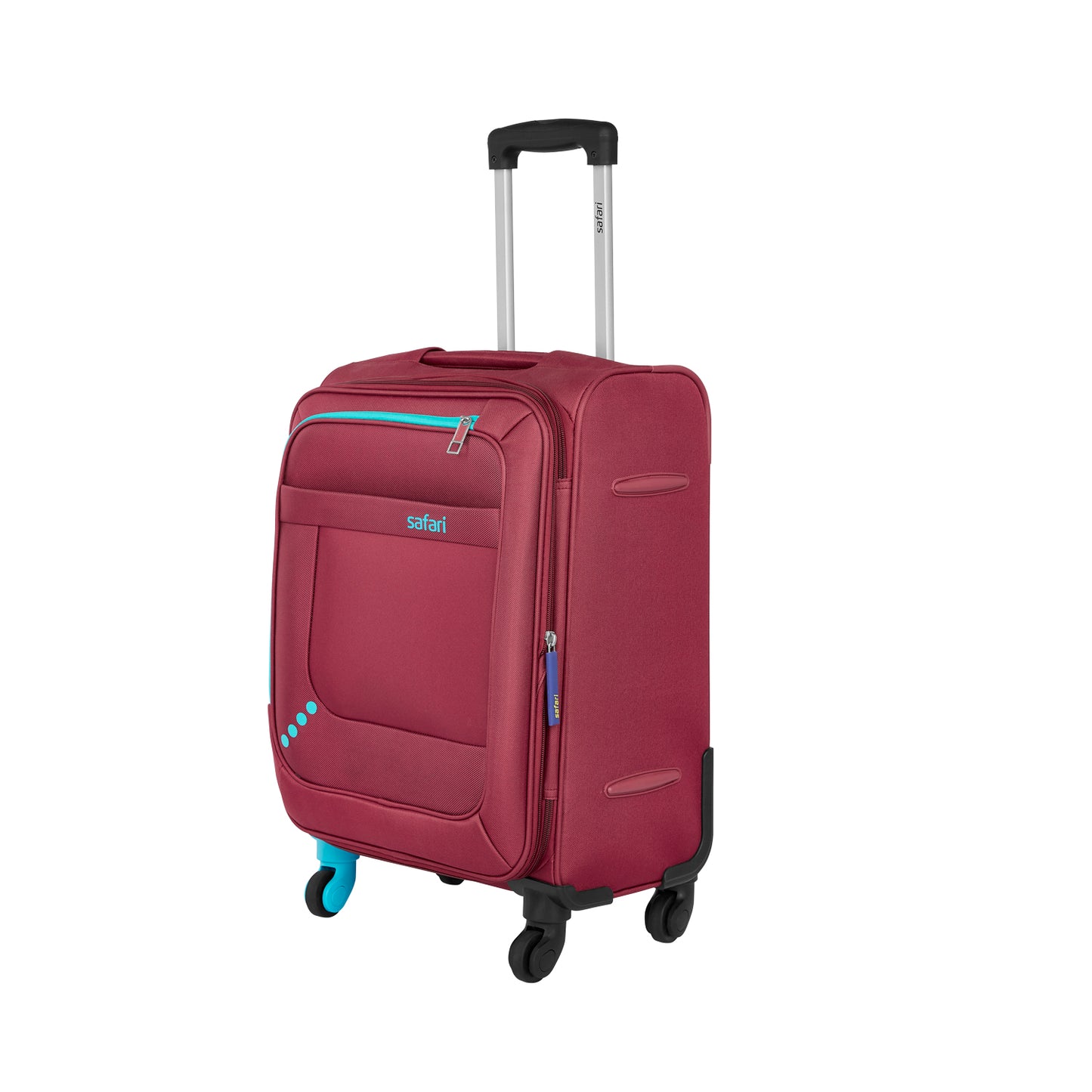 Safari Star Red Trolley Bags with 360° Wheels
