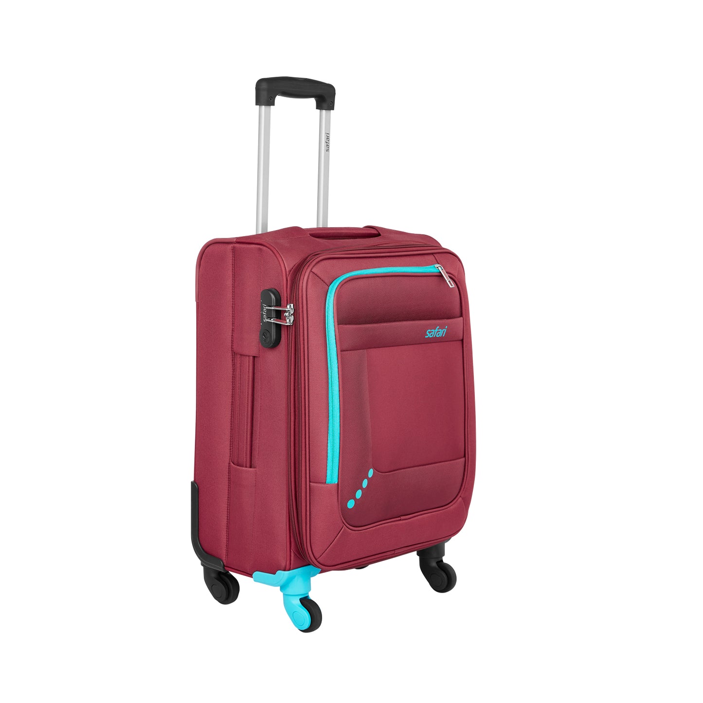 Safari Star Red Trolley Bags with 360° Wheels