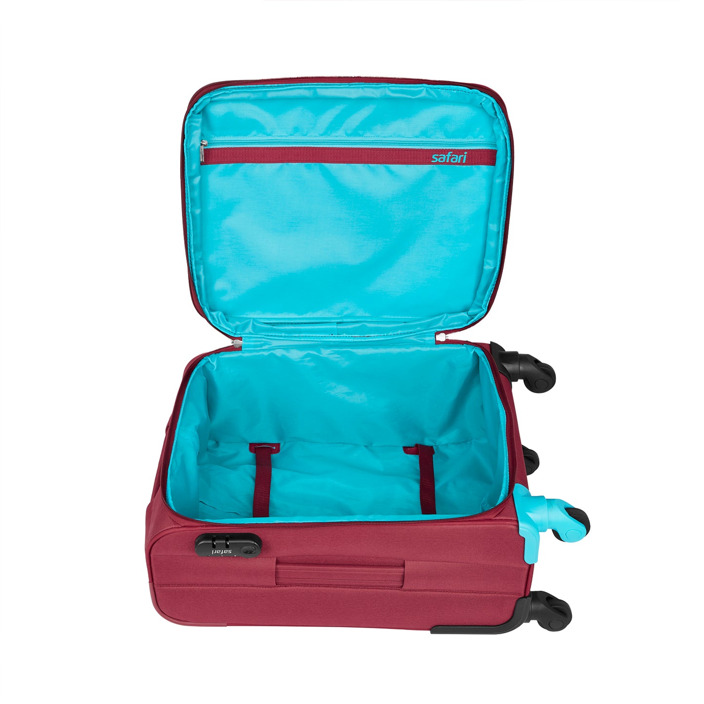 Safari Star Red Trolley Bags with 360° Wheels