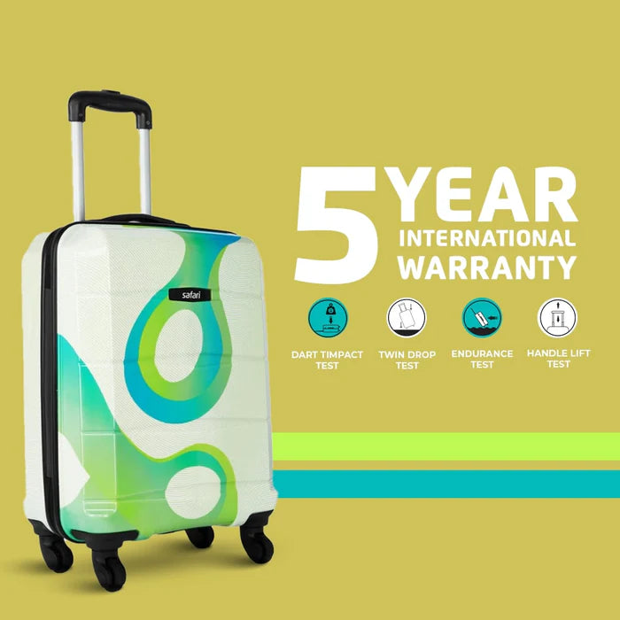 Safari Tiffany Printed Trolley Bag with 360° Wheels