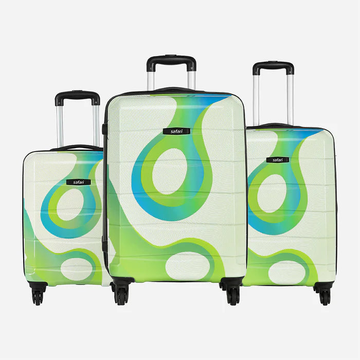 Safari Tiffany Printed Trolley Bag with 360° Wheels