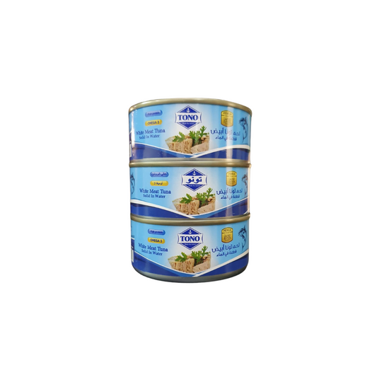 Tono White Meat Tuna Solid In Water 3 X 160 GM