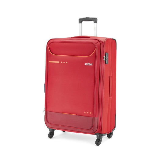 Safari Ultima Red Trolley Bags with 360° Wheels