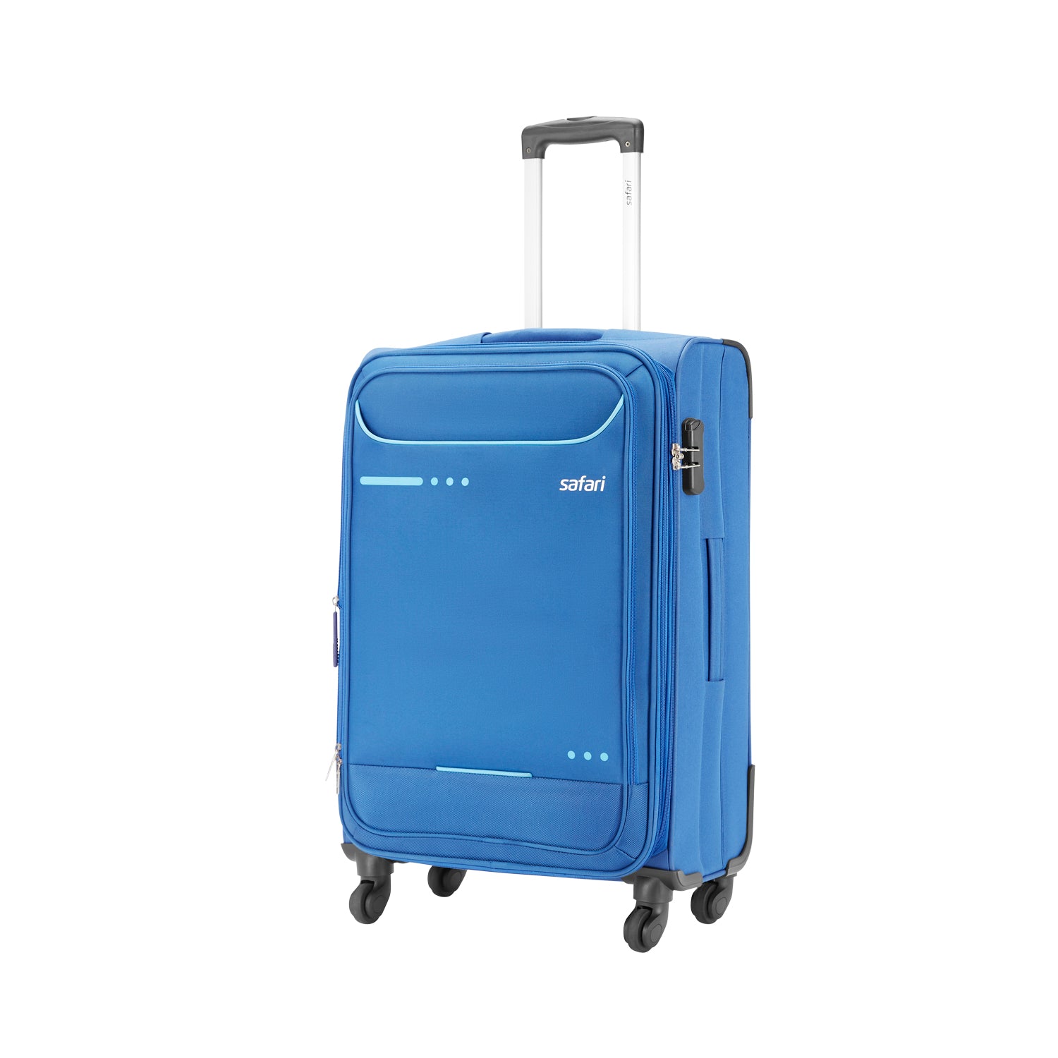 Safari Ultima Blue Trolley Bags with 360° Wheels1