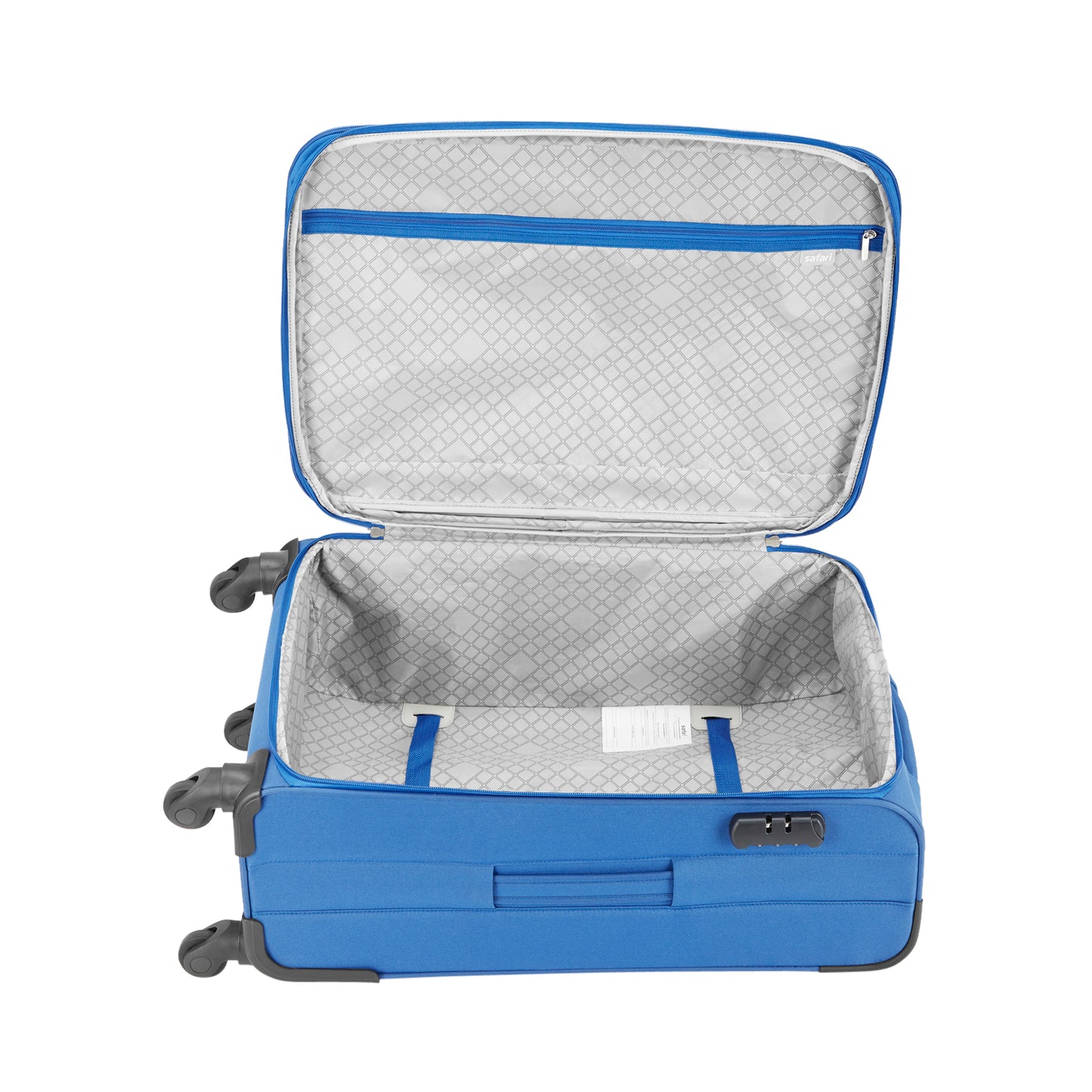 Safari Ultima Blue Trolley Bags with 360° Wheels
