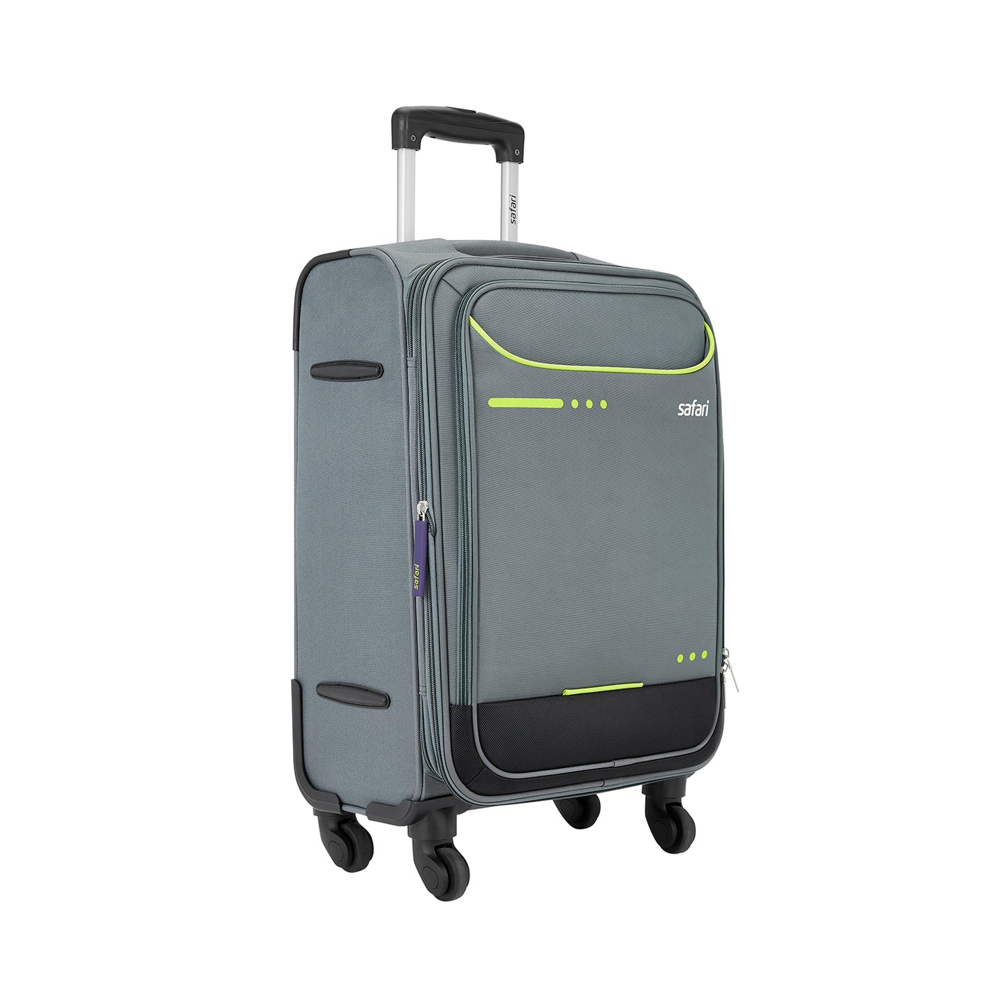 Safari Ultima Grey Trolley Bags with 360° Wheels