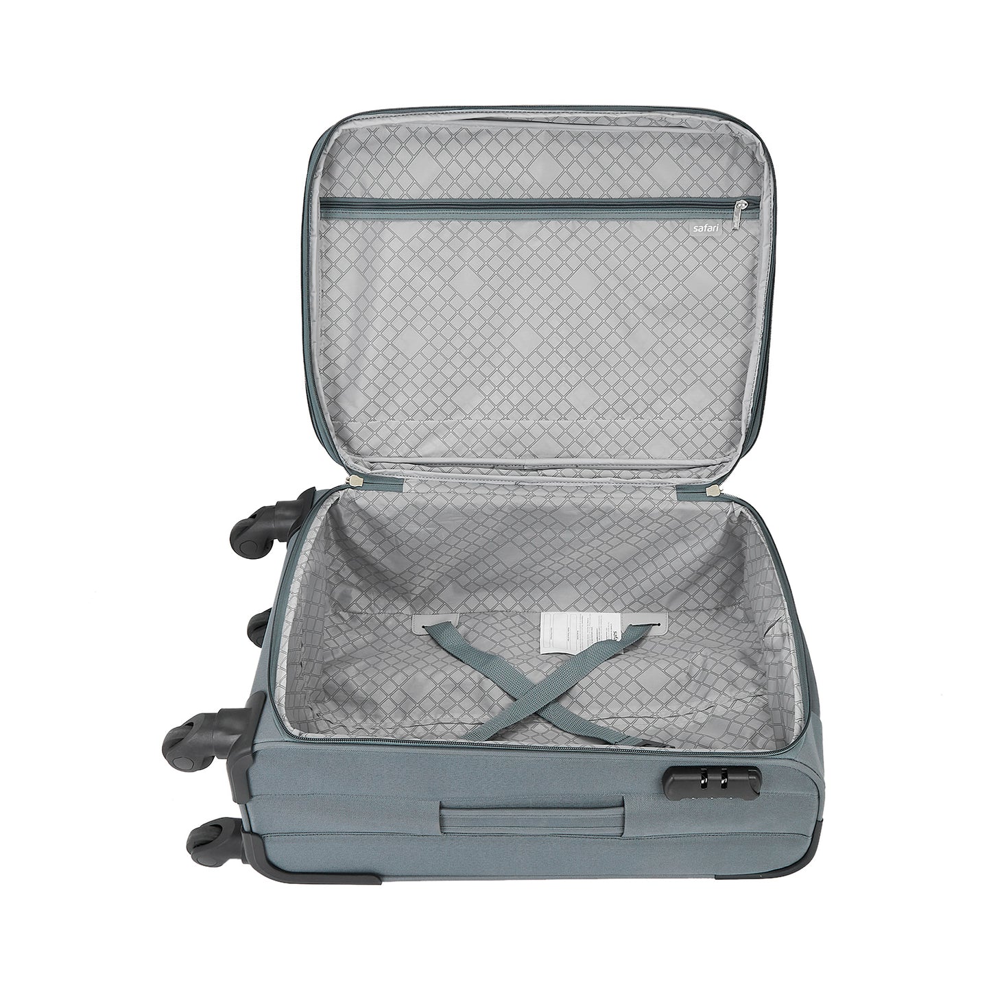 Safari Ultima Grey Trolley Bags with 360° Wheels