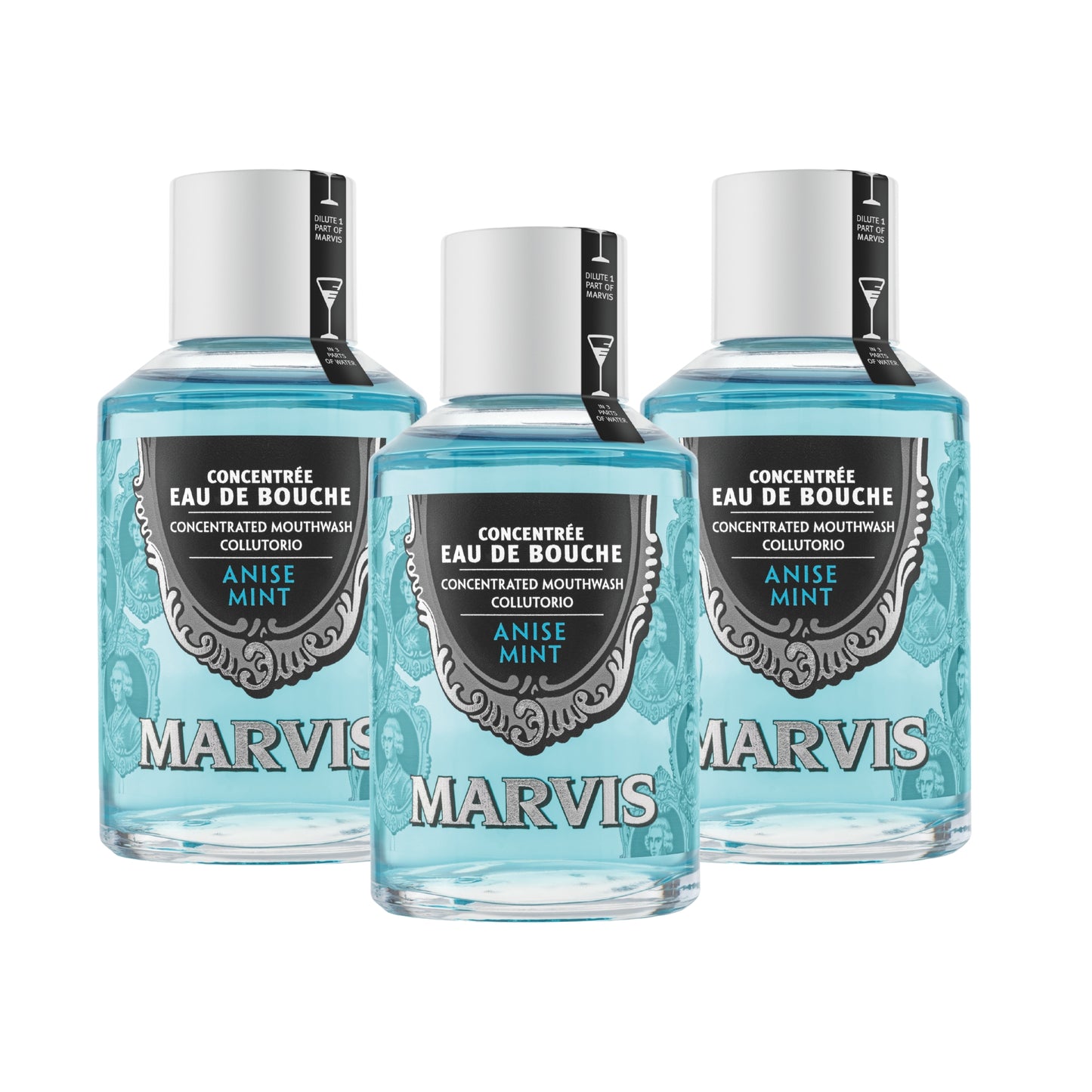 Marvis Mouthwash Anise Mint 120 ML x 3 Pcs