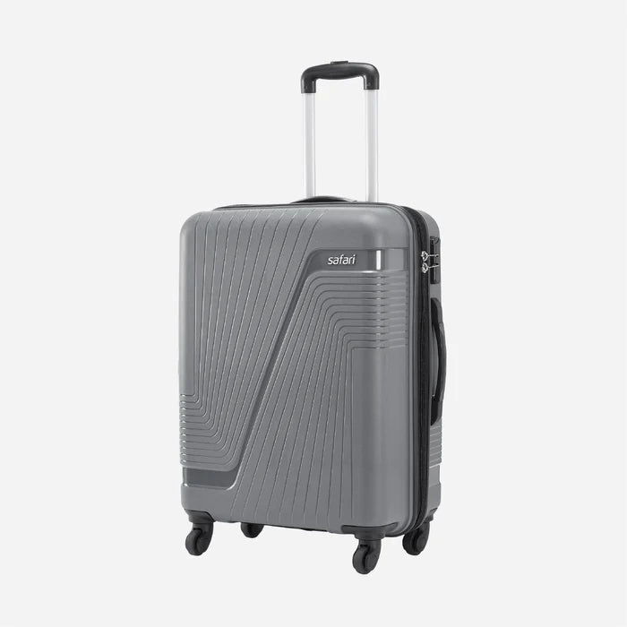 Safari Zion Set of 3 Dark Grey Trolley Bags with 360° Wheels