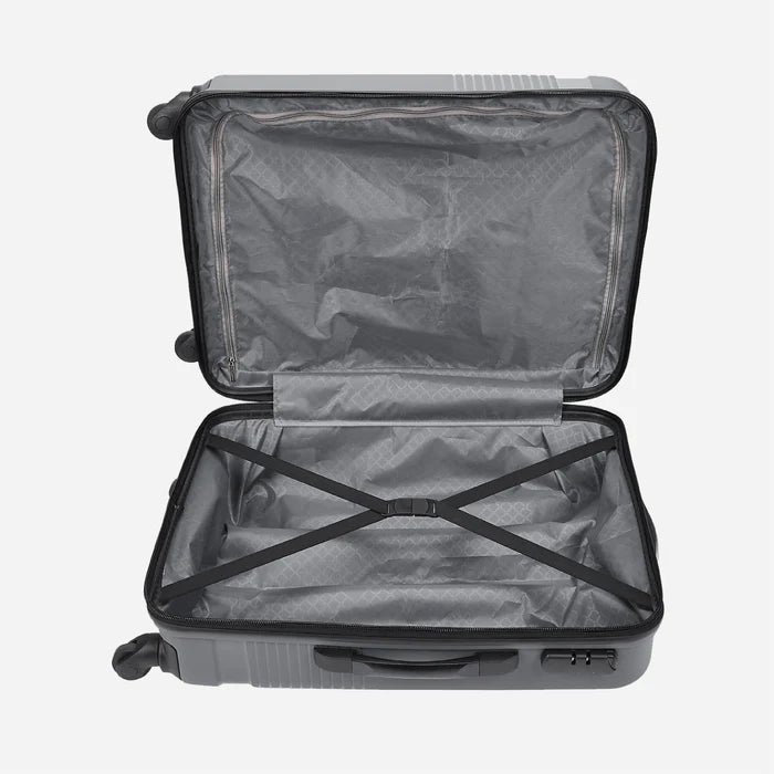 Safari Zion Set of 3 Dark Grey Trolley Bags with 360° Wheels