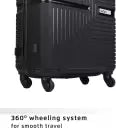 Safari Eclipse Black Set of 3 Trolley Bags with 360° Wheels