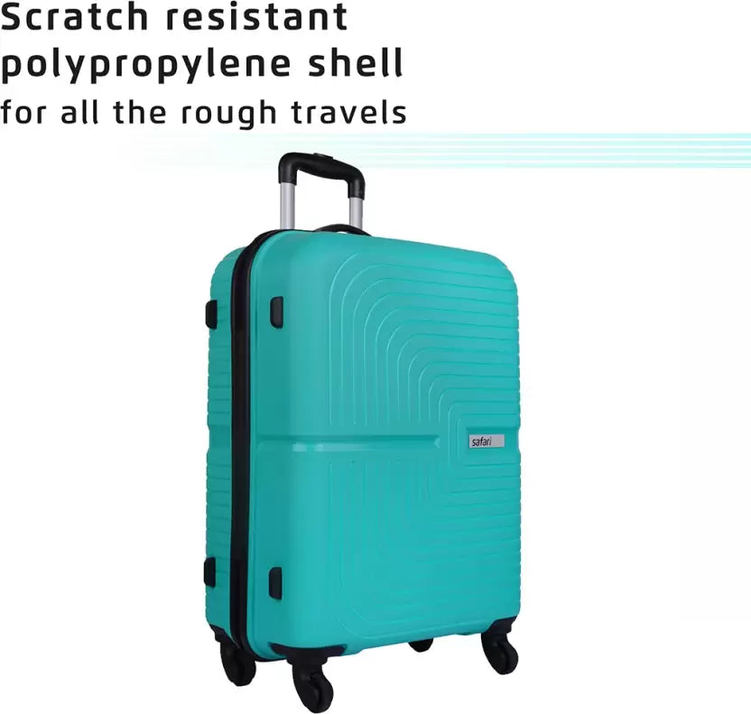 Safari Eclipse Cyan Set of 3 Trolley Bags with 360° Wheels