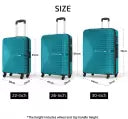 Safari Zeno Teal Green Trolley Bags with 360° Wheels