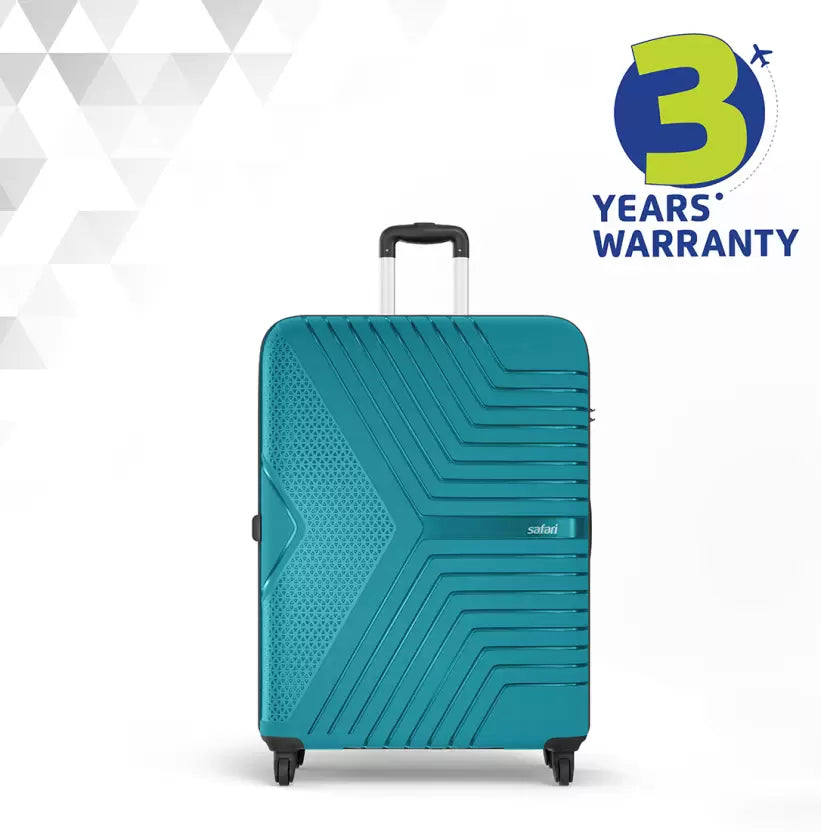 Safari Zeno Teal Green Trolley Bags with 360° Wheels