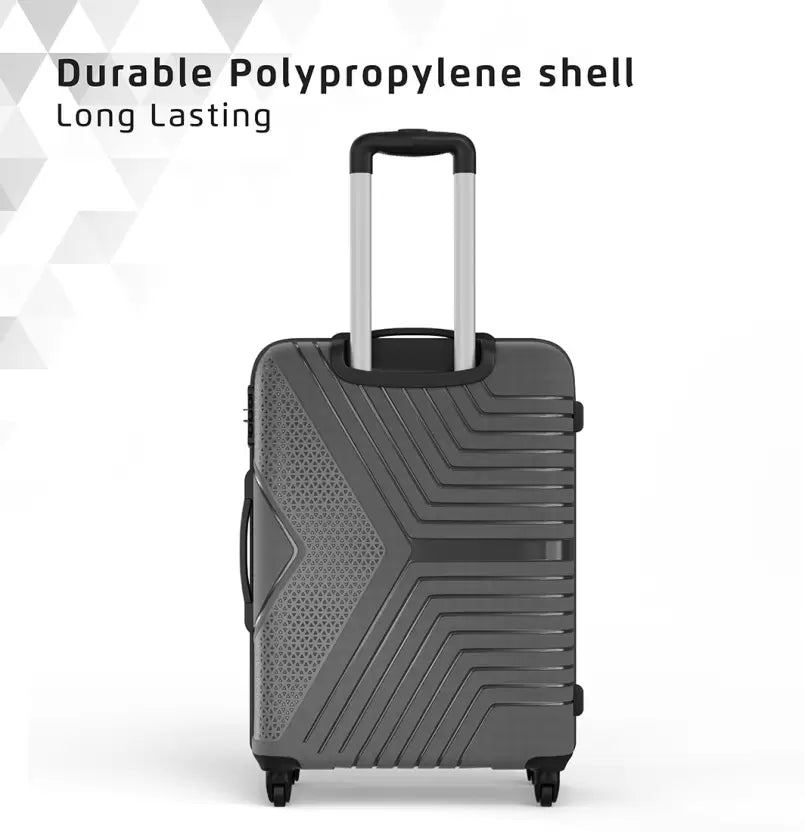 Safari Zeno Dark Grey Trolley Bags with 360° Wheels