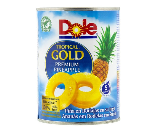 Dole Tropical Gold Pineapple Slices In Juice 567 g