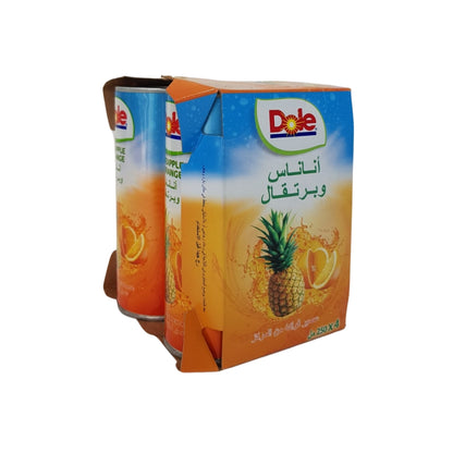 Dole Pineapple Orange Juice - 4 x 250 ml