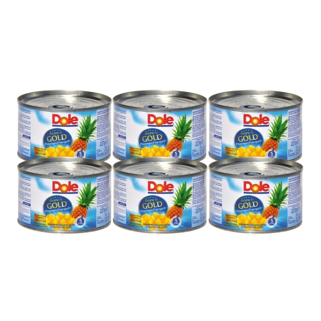 Dole Canned Tropical Fruit Mix with Tropical Gold Chunks Pineapple - 227 g x  6 Pcs