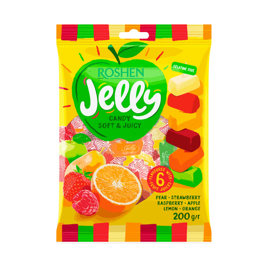 Jelly Candy Mixed Fruit Flavoured Soft & Juicy 200g