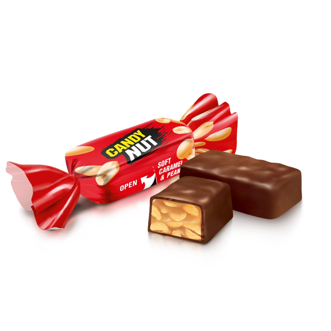 Roshen Candy Nut Soft Caramel & Peanuts