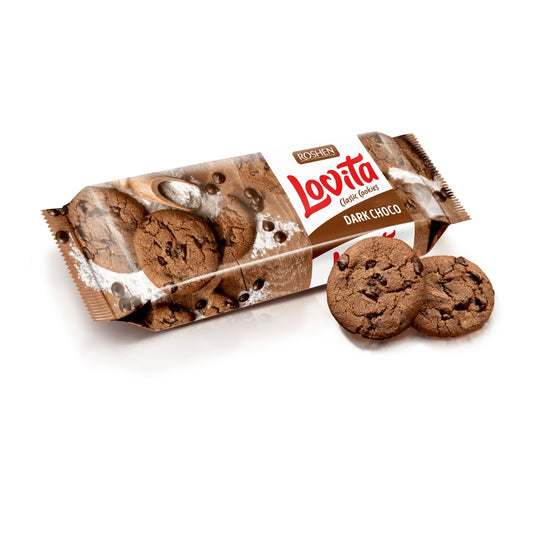 Lovita Cookies With Cocoa And Coating Drops 150G