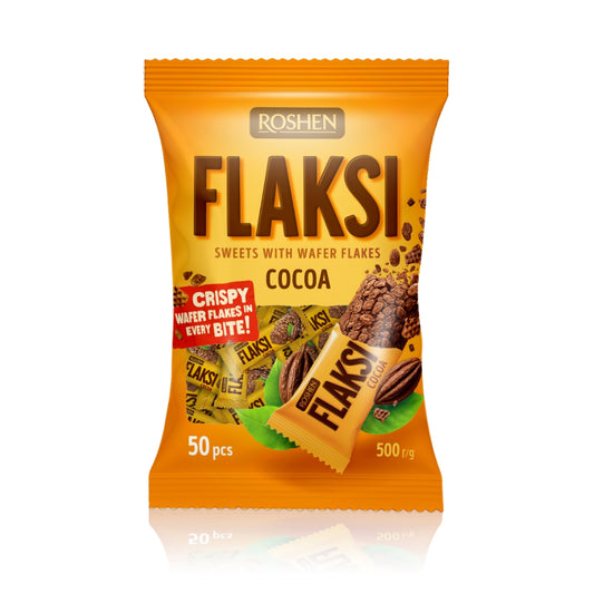 Roshen Flaksi Cocoa Sweets With Wafer Flakes 500 G