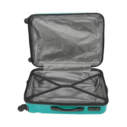 Safari Zion Set of 3 Teal Green Trolley Bags with 360° Wheels
